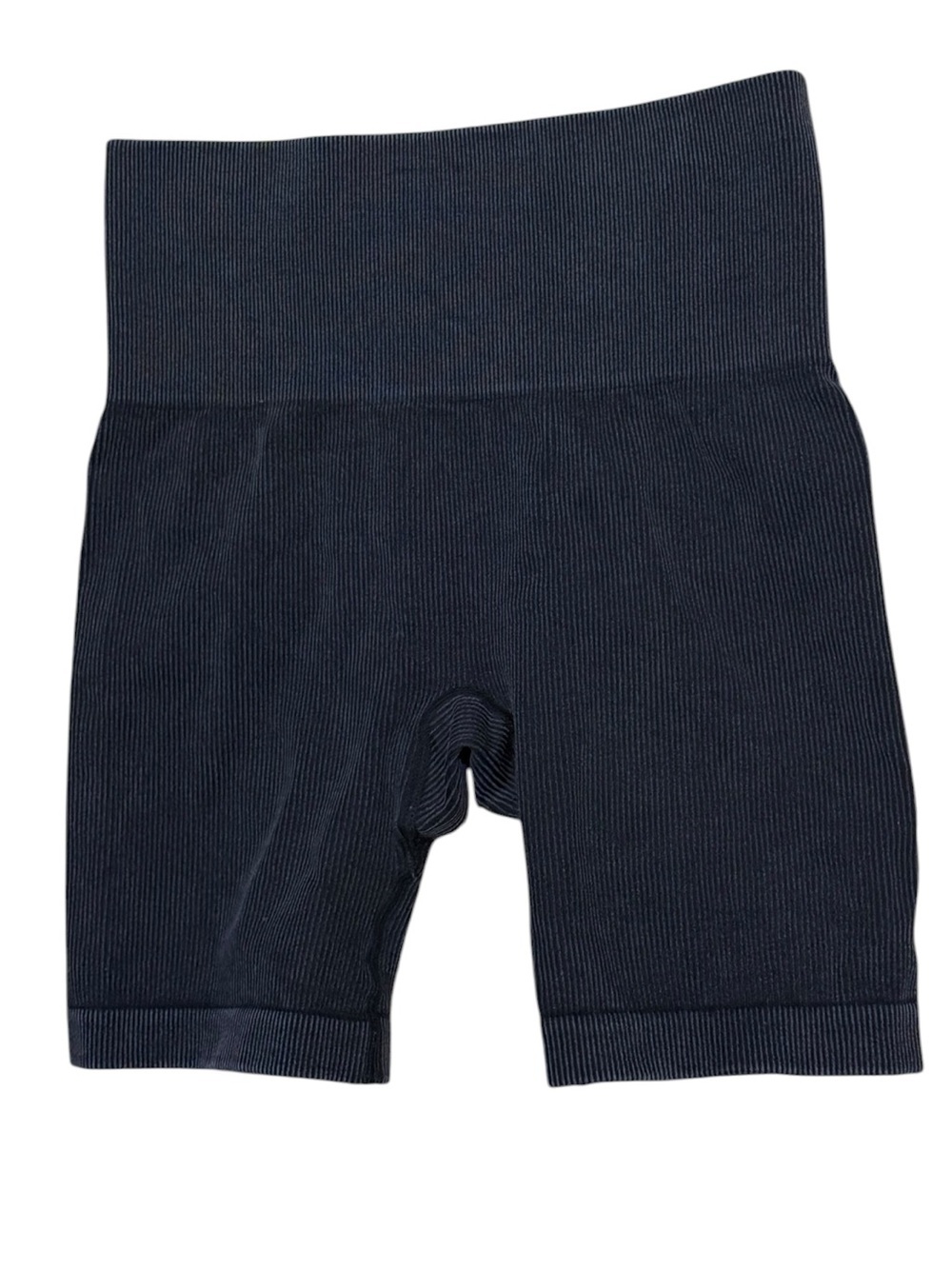 JoyLab Navy Ribbed High-Waist Bike Shorts